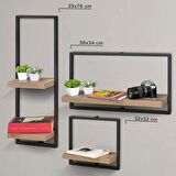 MİLANO RAF SET  KREM ( PARLAK )