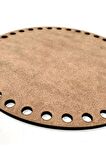 35cm Lazer Kesim Boyanabilir Ham Mdf Makrome Tepsi Plakası