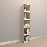 PERİSKOP SUNTALAM KİTAPLIK ( 32 x 167 cm ) KREM ( PARLAK )