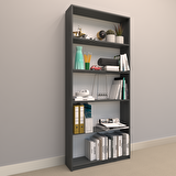ASYA SUNTALAM KİTAPLIK ( 80 x 180 cm ) ANTRASİT ( MAT )