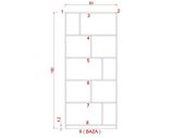 ODİ SUNTALAM KİTAPLIK ( 80 x 180 cm ) SACRAMENTO ( MAT )
