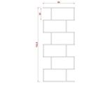 SALEM SUNTALAM KİTAPLIK ( 80 x 192 cm ) CORDOBA ( MAT )