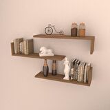 3 LÜ L RAF SET (  60 CM )  KAFKAS MEŞE ( MAT )