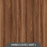 SİRİ GİZLİ BAĞLANTILI DUVAR RAFI  HARELİ CEVİZ (MAT)