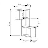 İBİZA CORNER RAF SET HARELİ CEVİZ (MAT)