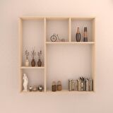 MİLET DUVAR RAF SET  KREM ( PARLAK )