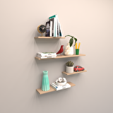 4 LÜ GİZLİ BAĞLANTILI RAF SET ( 80 - 60 - 40 - 40 ) CAPPİCİNO