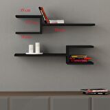 2 Lİ MIZRAK DUVAR RAF SET  CORDOBA ( MAT )