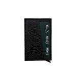 Elit Siyah Rfid Engeleyici Otomatik Alüminyum Mekanizmalı Kartlık