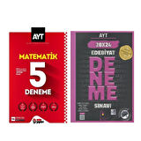 Edebiyat Sokağı AYT Edebiyat 20 x 24 Deneme ve Metin AYT Matematik 5 Deneme Seti 2 Kitap