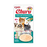Inaba Ciao Churu Cream Tavuklu ve Yengeçli Sıvı Kedi Ödül Maması 14 Gr 4 Adet
