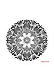 Mandala Stencil (şablon) 25x25 Cm