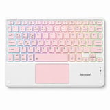 Microcase Touchpad RGB Tablet ve Telefonlar için Türkçe Bluetooth Klavye- AL5890