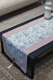 Pamuklu Runner ve Kırlent Kılıfı Seti (55x165 cm Runner; 2 Adet 50x50 cm Kırlent Kılıfı)