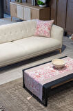 Pamuklu Runner ve Kırlent Kılıfı Seti (1 Adet Runner 55x165 cm; 2 Adet 50x50 cm Kırlent Kılıfı)