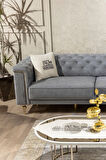 Etnik Hitit Desen El Baskısı Kırlent Kılıfı 2 Li 45x45 Cm %100 Organik Hambez Kumaş
