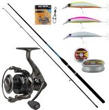 YekOutdoor Spin Seti Okuma G-Power Spin 9' 270cm 7-35 gr 2 Parça Spin Kamışı-Dam Quick 2 1000 Fd 5+1 BB Olta Makinesi