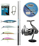Yek Outdoor Spin Olta Seti Okuma G-Power Spin 9' 270cm 7-35 gr 2 Parça Spin Kamışı&Kendo Azurro 4000 Olta Makinesi