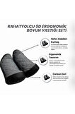 Rahatyolcu 5d Ergonomik Boyun Yastığı Seti 2 Adet Gri Gri