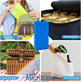 Microcase 400ml İçi Su Dolu Buz Kasedi 48 Saat Korumalı Buz Aküsü 2 Adet AL4655 LACİVERT