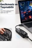 Özel Seri Cihaz İnternet Bağlantı Ethernet Dönüştürücü USB 3.0 Çevirici Adaptörü YD74 Siyah
