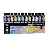 Rich Mastermix Lux Akrilik Boya Seti 30 Renk Canlı- Pastel- Metalik Renkler