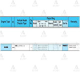 Riken 40837-STD Segman Elantra 96-00 1.6 77.90mm G4Gr STD Takım 40837STD