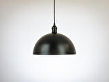 RİOLİGHT RETRO SİYAH İÇİ BEYAZ TEKLİ METAL SARKIT AVİZE ÇAP: 30CM