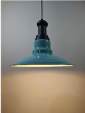 RİOLİGHT RETRO TURKUAZ TEKLİ METAL SARKIT AVİZE ÇAP: 30CM