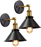 RİOLİGHT RETR0 MAFSALLI METAL APLİK ŞAPKA ÇAPI:22CM 1ADET FİYATIDIR