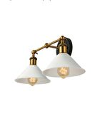 RİOLİGHT RETRO İKİLİ METAL APLİK ŞAPKA ÇAPI: 22CM