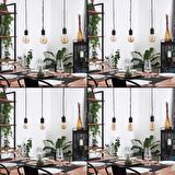 RİOLİGHT RETRO MASA ÜSTÜ SARKIT AVİZE UZUNLUK: 60CM