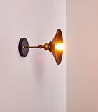 RİOLİGHT RETRO TEKLİ METAL SARKIT DUVAR APLİK ŞAPKA ÇAPI: 22CM