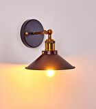 RİOLİGHT RETRO TEKLİ METAL SARKIT DUVAR APLİK ŞAPKA ÇAPI: 22CM