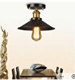 RİOLİGHT RETRO TEKLİ  MNETAL TAVAN AVİZESİ ŞAPKA ÇAPI: 22CM