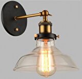 Riolight retro mafsalı cam eskitme aplik 23cm