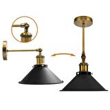 RİOLİGHT RETRO MAFSALLI HAREKETLİ BAŞLIK METAL APLİK ŞAPKA ÇAPI: 22CM