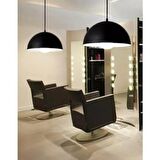 RİOLİGHT RETRO SİYAH İÇİ BEYAZ TEKLİ METAL SARKIT ŞAPKA ÇAPI: 40CM NOT: 1 ADET FİYATIDIR.