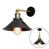 RİOLİGHT RETRO  ESKİTME MAFSALI METAL APLİK ÇAP: 22CM