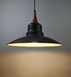 RİOLİGHT RETRO BAKIR ASKILI TEKLİ METAL SARKIT AVİZE ŞAPKA ÇAPI: 30CM