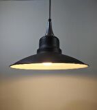RİOLİGHT RETRO GÜMÜŞ ASKILI TEKLİ METAL SARKIT AVİZE ŞAPKA ÇAPI: 30CM