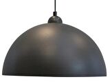 RİOLİGHT RETRO SİYAH TEKLİ METAL SARKIT AVİZE ŞAPKA ÇAPI: 30CM