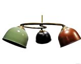 RİOLİGHT MODERN ÜÇLÜ RENKLİ BAŞLIK METAL SARKIT AVİZE
