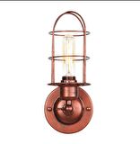 RİOLİGHT RETRO BAKIR ESKİTME MAFSALLI KAFES METAL DUVAR APLİK