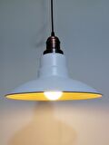  RİOLİGHT RETRO,RUSTİK,MODERN BAKIR DUYLU BEYAZ İÇİ GOLD MUTFAK,ODA,CAFE METAL SARKIT AVİZE ÇAP:30CM