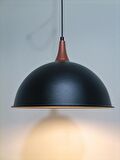 RİOLİGHT RETRO,RUSTİK,MODERN BAKIR AKSESUARLI MUTFAK,ODA,CAFE İÇİN TEKLİ METAL SARKIT ÇAP:30CM