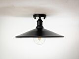 RİOLİGHT RETRO,RUSTİK MUTFAK,ODA,SALON CAFELER İÇİN TEKLİ METAL PLOFONYER AVİZE ÇAP:38CM