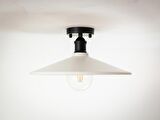 RİOLİGHT RETRO3,RUSTİK MUTFAK,ODA,SALON CAFELER İÇİN TEKLİ METAL PLOFONYER AVİZE ÇAP:38CM