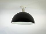 RİOLİGHT RETRO1,RUSTİK,VİNTAGE ODA,MUTFAK,SALON,CAFELER İÇİN SİYAH METAL PLOFONYER AVİZE ÇAP:30CM