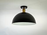 RİOLİGHT RETRO5,RUSTİK,VİNTAGE ODA,MUTFAK,SALON,CAFELER İÇİN SİYAH METAL PLOFONYER AVİZE ÇAP:40CM